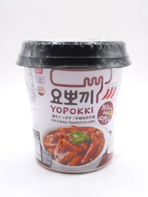 Yopokki Topokki hot and  spicy cup 140g