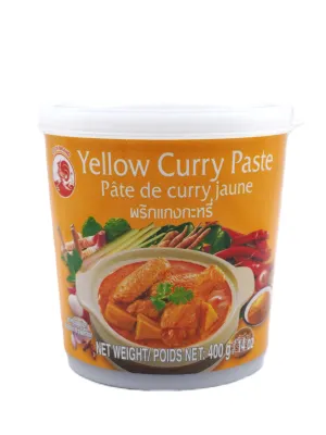 COCK BRAND žltá kari pasta 400g