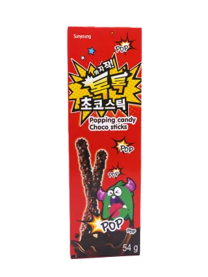 SUNYOUNG popping veľké čokoládové tyčinky 54g